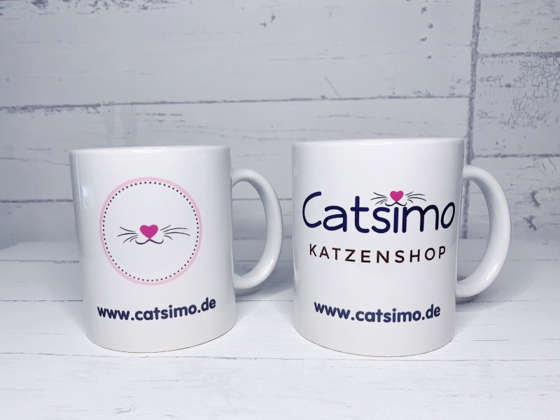 Logo-Tasse für Katzenfreunde