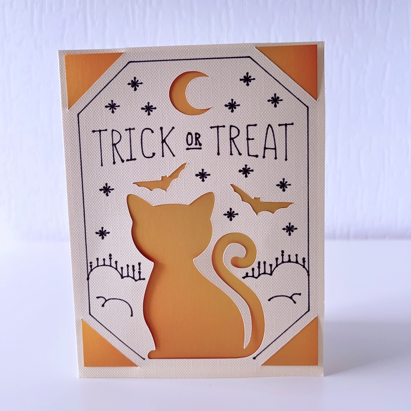 Grußkarte Katzen Trick Or Treat (Halloween)