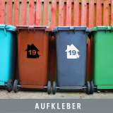 Vinylaufkleber Hauskatze für Mülltonne/Briefkasten